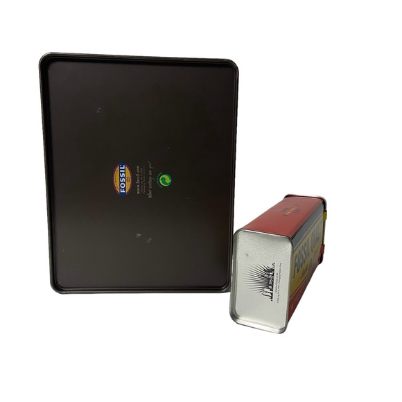 Vintage Fossil Watch Tin Boxes - Picture 3 of 9